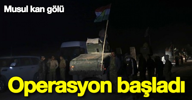 Peşmerge Musul operasyonuna başladı