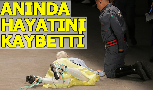 Podyumda düştü ve hayatını kaybetti
