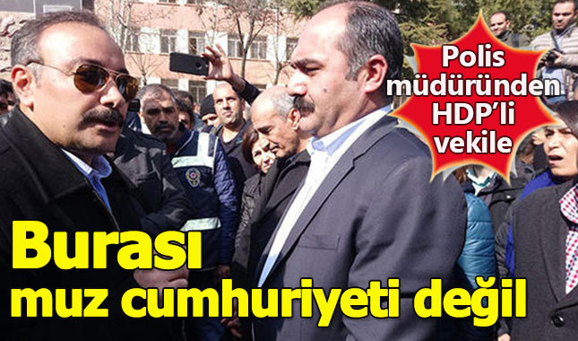 Polis müdüründen HDP'li vekile Öcalan tepkisi