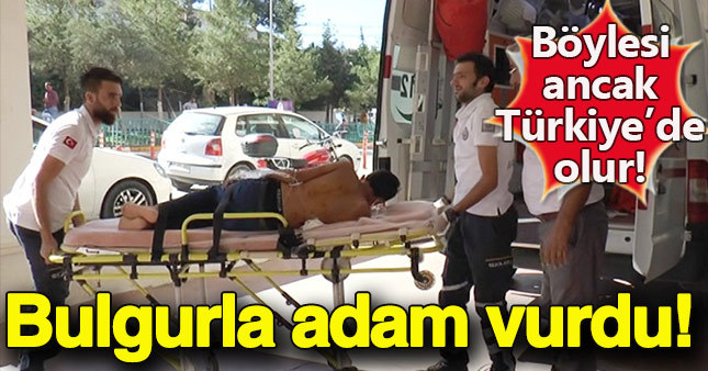 Pompalı tüfeğine bulgur taneleri yerleştirerek adam vurdu