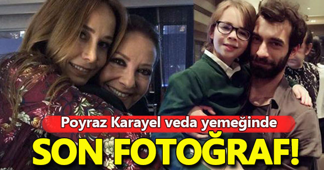 Poyraz Karayel ekibi veda yemeğinde