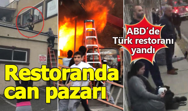 Restoran yangınında can pazarı yaşandı