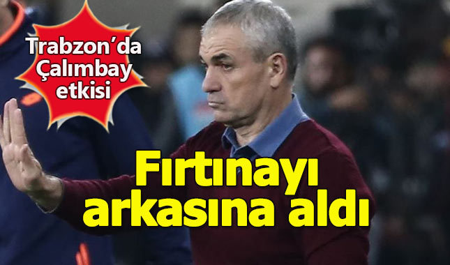 Rıza Çalımbay, fırtınayı arkasına aldı