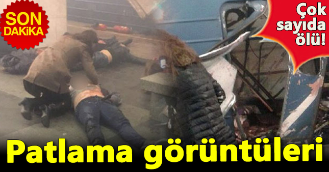 Rus metrosundaki patlamanın ilk görüntüleri