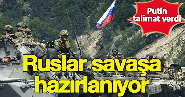 Rus ordusu savaş tatbikatı yapıyor