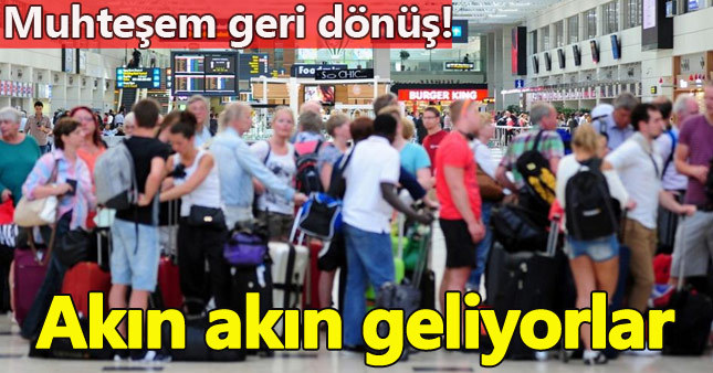 Rus turistlerin dönüşü muhteşem oldu