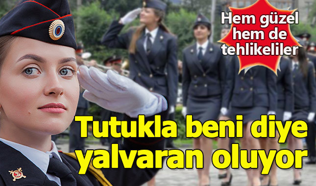 Ruslar kadın polislerin başına bela oldu