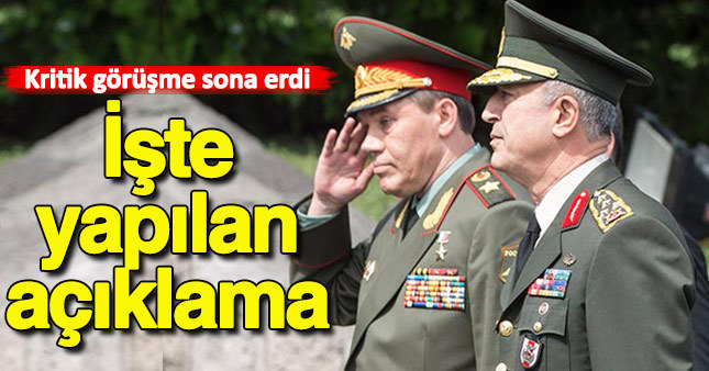 Rusya Genelkurmay Başkanı'nın ziyareti ile ilgili önemli açıklama