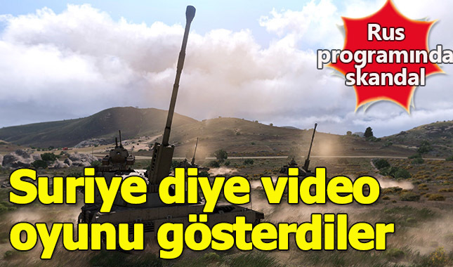 Rusya televizyonlarında Suriye diye video oyunu gösterdiler!