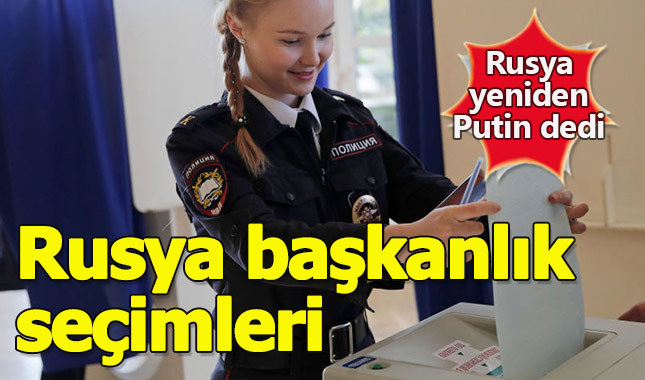 Rusya'da seçmen 4. kez Putin dedi