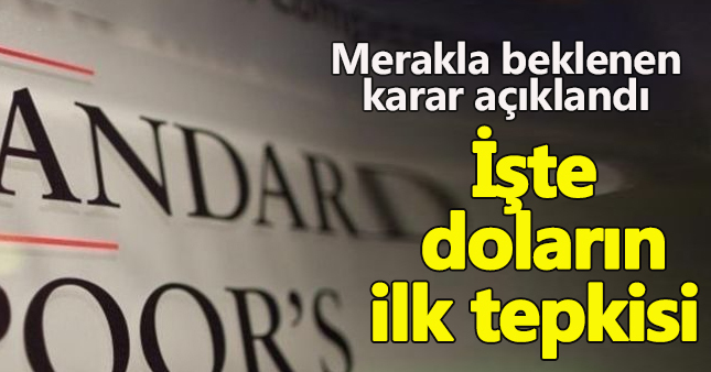 S&P, Türkiye'nin kredi notunu verdi