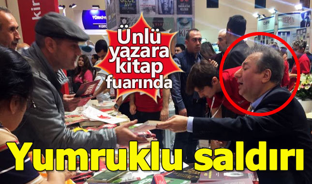 Sabahattin Önkibar'a TÜYAP Kitap Fuarı'nda saldırı