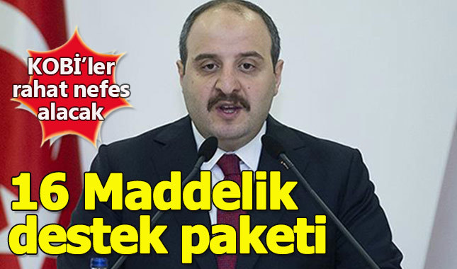 Sanayiciye 16 maddelik destek paketi açıklandı