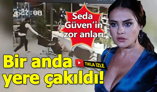 Seda Güven'in talihsiz kazası!