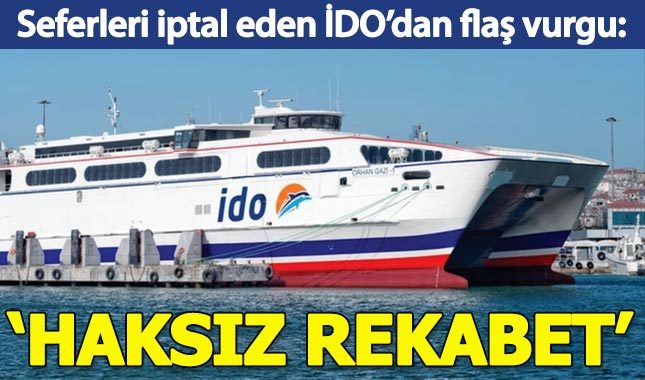 Seferleri iptal eden İDO'dan "haksız rekabet" vurgusu