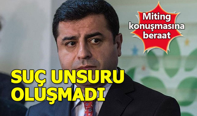 Selahattin Demirtaş 3 yıla kadar yargılandığı davadan beraat etti