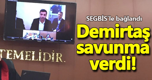 Selahattin Demirtaş savunma verdi