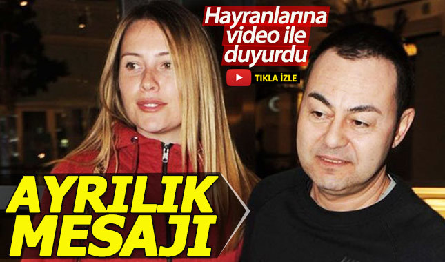 Serdar Ortaç'tan boşanma açıklaması