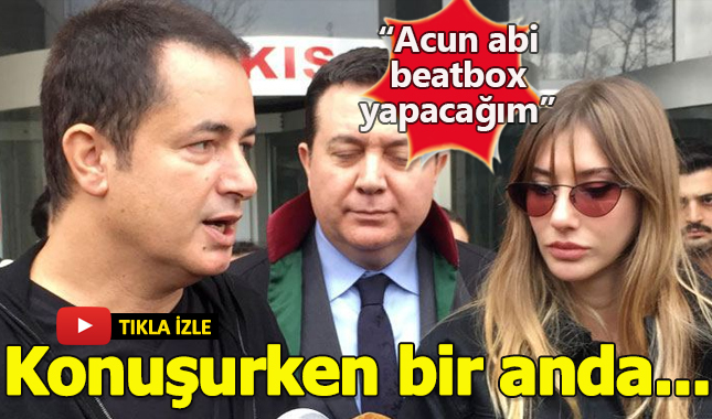 Acun konuştuğu sırada: "Acun abi beatbox yapacağım"