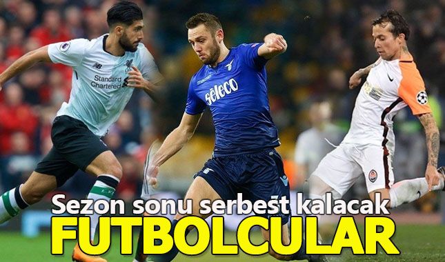 Sezon sonu serbest kalacak futbolcular