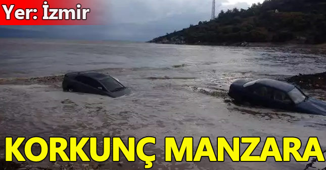 Şiddetli yağmur İzmir'de hayatı felç etti