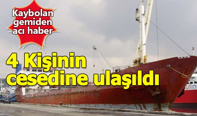 Şile açıklarında kaybolan kargo gemisinden acı haber