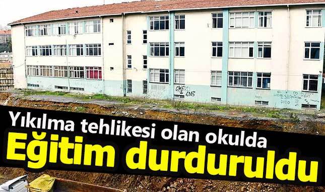 Şişli Endüstri Meslek Lisesi'nde eğitim durdu