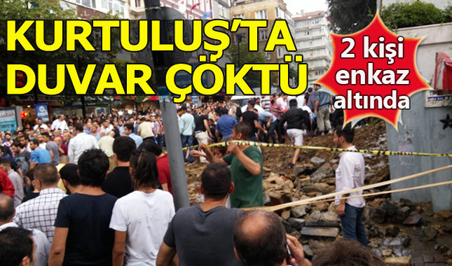 Şişli Kurtuluş'ta mezar duvarı çöktü: En az 2 yaralı