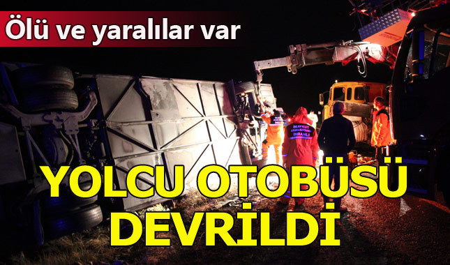 Sivas'ta yolcu otobüsü devrildi: Ölü ve yaralılar var