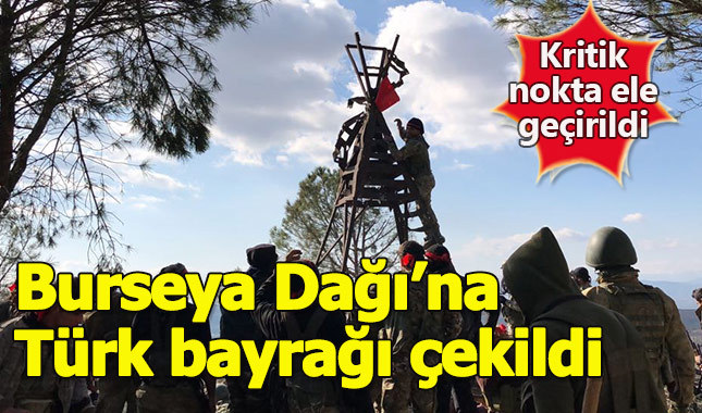 Burseya Dağı'ına Türk bayrağı çekildi