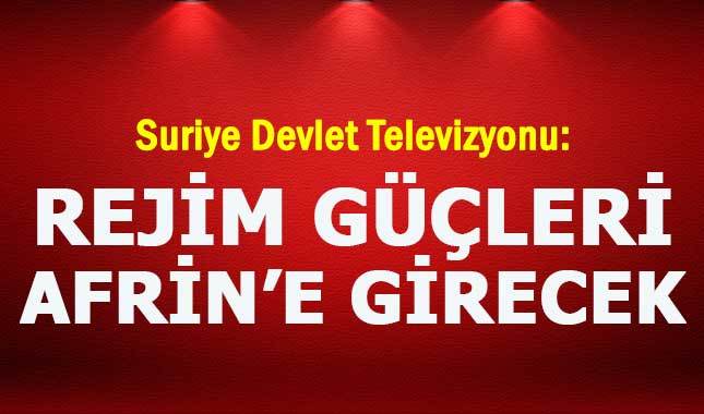 Son Dakika! Suriye ordusu Afrin'e girecek