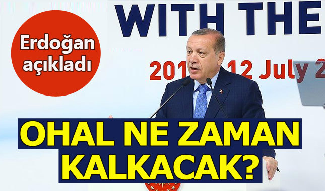 Son dakika! Cumhurbaşkanı Erdoğan'dan OHAL'i kaldırma sinyali