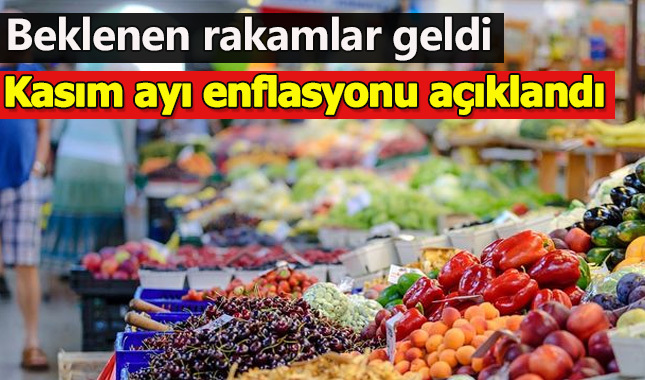 Son dakika: Enflasyon rakamları açıklandı! Kasım ayı enflasyon rakamları neler