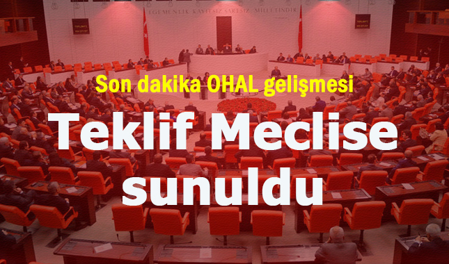 Son dakika OHAL gelişmesi! Yeni düzenleme Meclise sunuldu