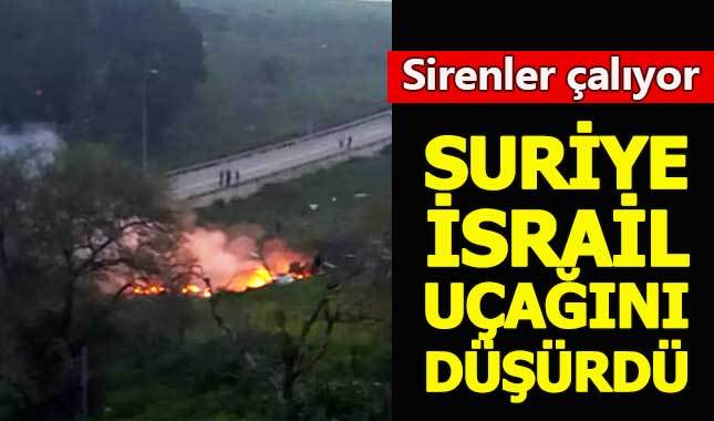 Son dakika! Suriye, İsrail F-16'sını düşürdü