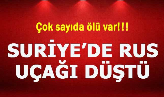 Son dakika! Suriye'de Rus uçağı düştü: 32 ölü