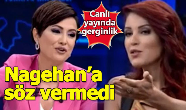 Söz alamayan Nagehan Alçı tepki gösterdi