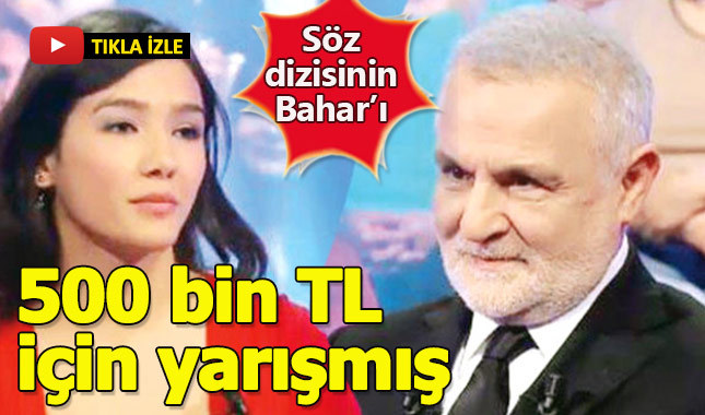 Söz dizisinin Bahar'ı Kim Milyoner Olmak İster'de yarıştı
