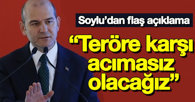 Süleyman Soylu'dan önemli açıklamalar