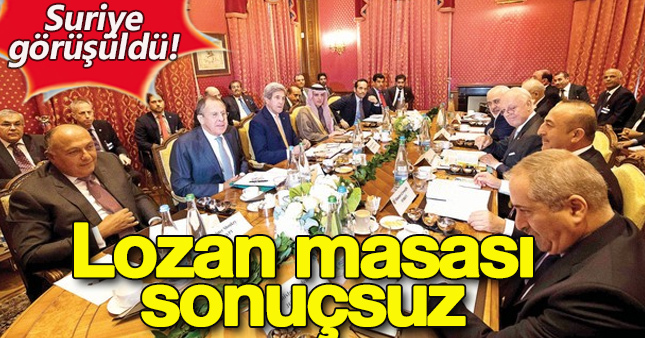 Suriye için Lozan masası yetmedi