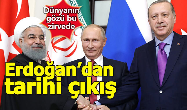 Suriye zirvesi sona erdi, Cumhurbaşkanı Erdoğan'dan terör örgütü çıkışı