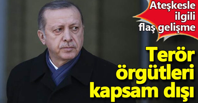 Suriye'deki ateşkesle ilgili flaş gelişme