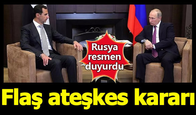 Suriye'den ateşkes kararı