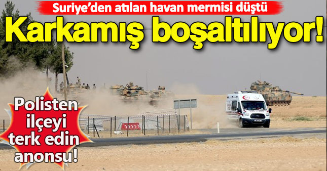 Suriye'den atılan hava mermisi Karkamış'a düştü