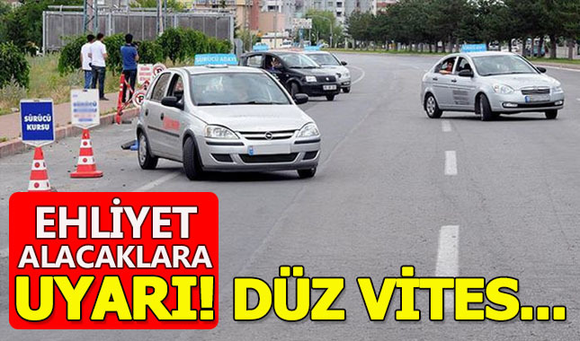 Sürücü adaylarını en çok düz vites ve park etme zorladı!