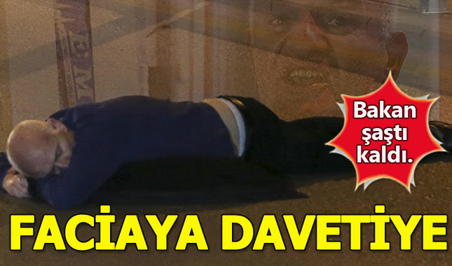 Sürücülerin son anda fark ettiği adam