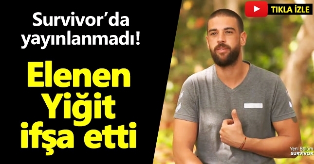 Survivor'a veda eden Yiğit'in ifşa konuşması