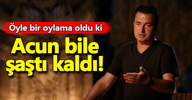 Survivor'da öyle bir oylama oldu ki Acun bile şaşırdı