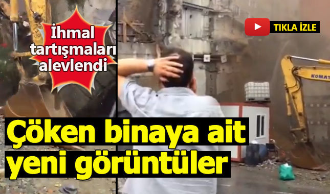 Sütlüce'de çöken 4 katlı binanın yeni görüntüleri