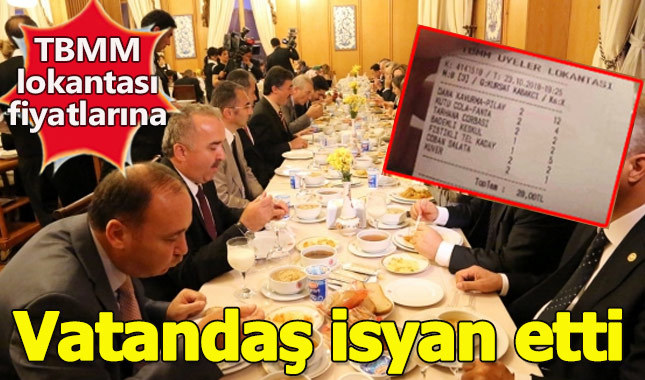 TBMM Üyeler Lokantası'ndaki yemek fiyatları vatandaşı çileden çıkardı